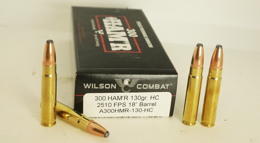 Wilson Combat 130 grain .300 HAM'R ammunition.