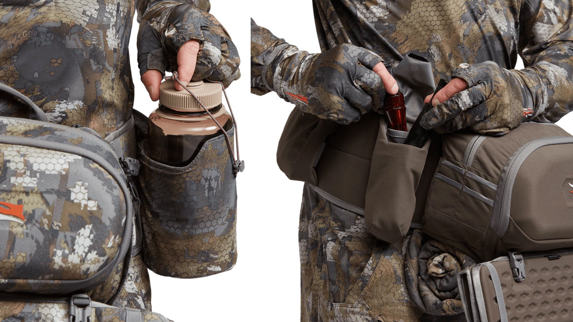 Water Bottle and shock call pockets