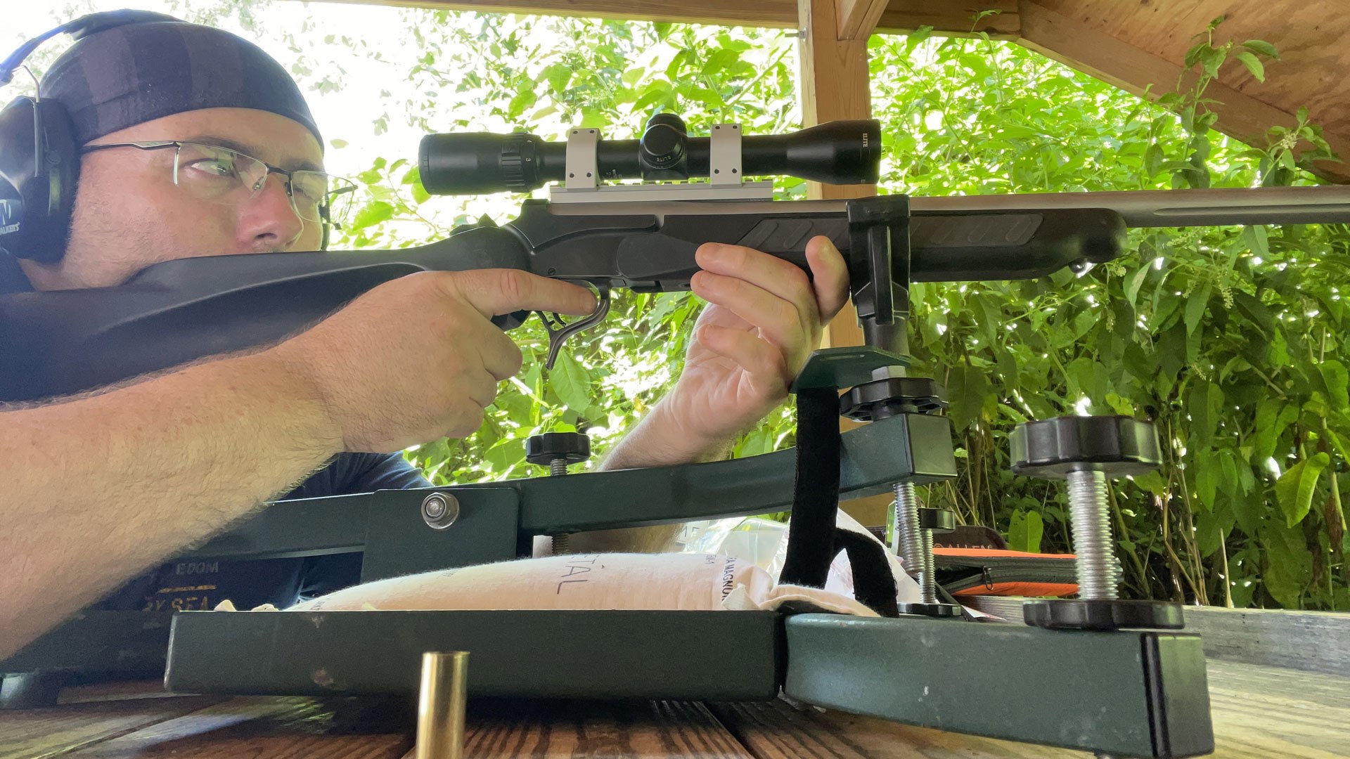 Shooting off a bench