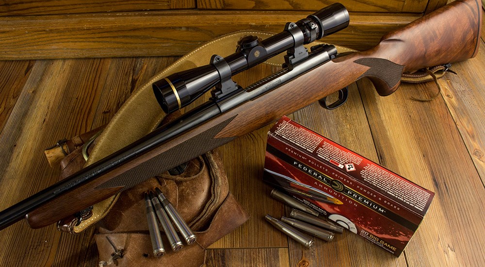 Winchester 70 Rifle with Federal Premium ammunition.