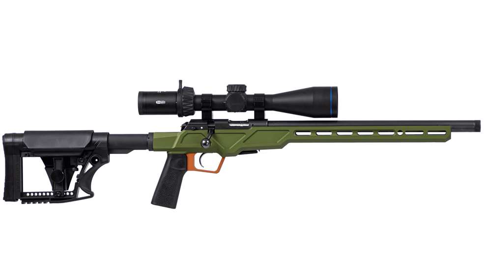 Main20e CZ 457 Varmint Precision Chassis Green With Orange Trigger Guard 1 1