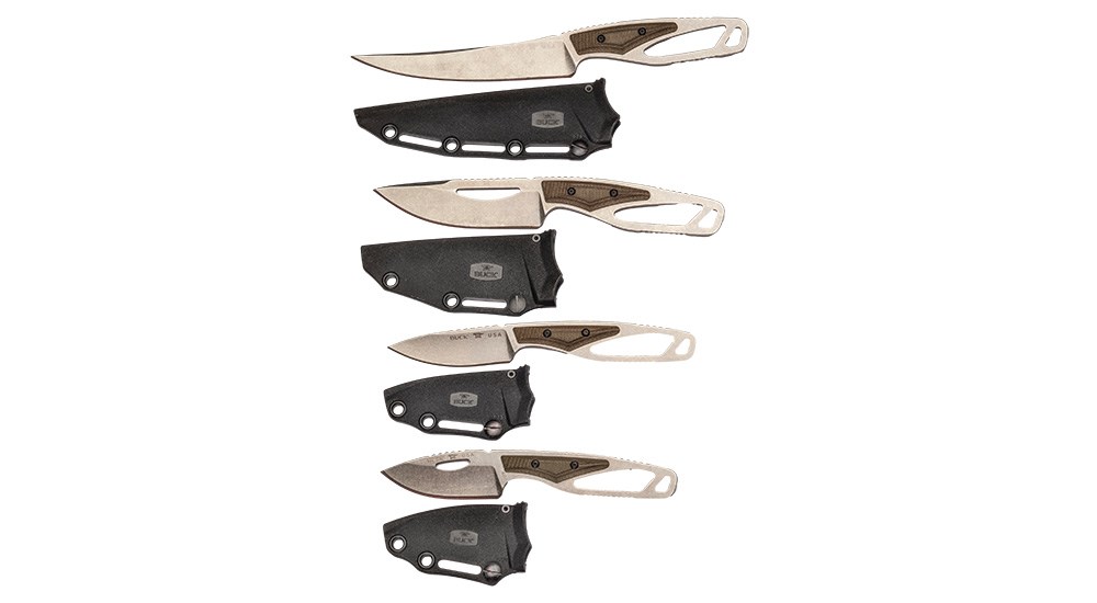 Buck PakLite Pro Series knives.