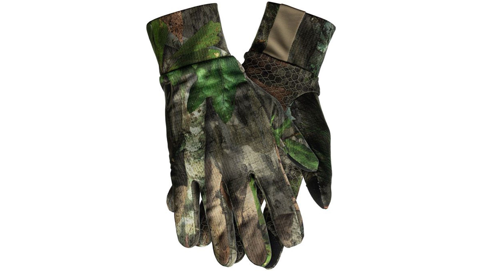 Finisher Text Touch Gloves in Obsession on White