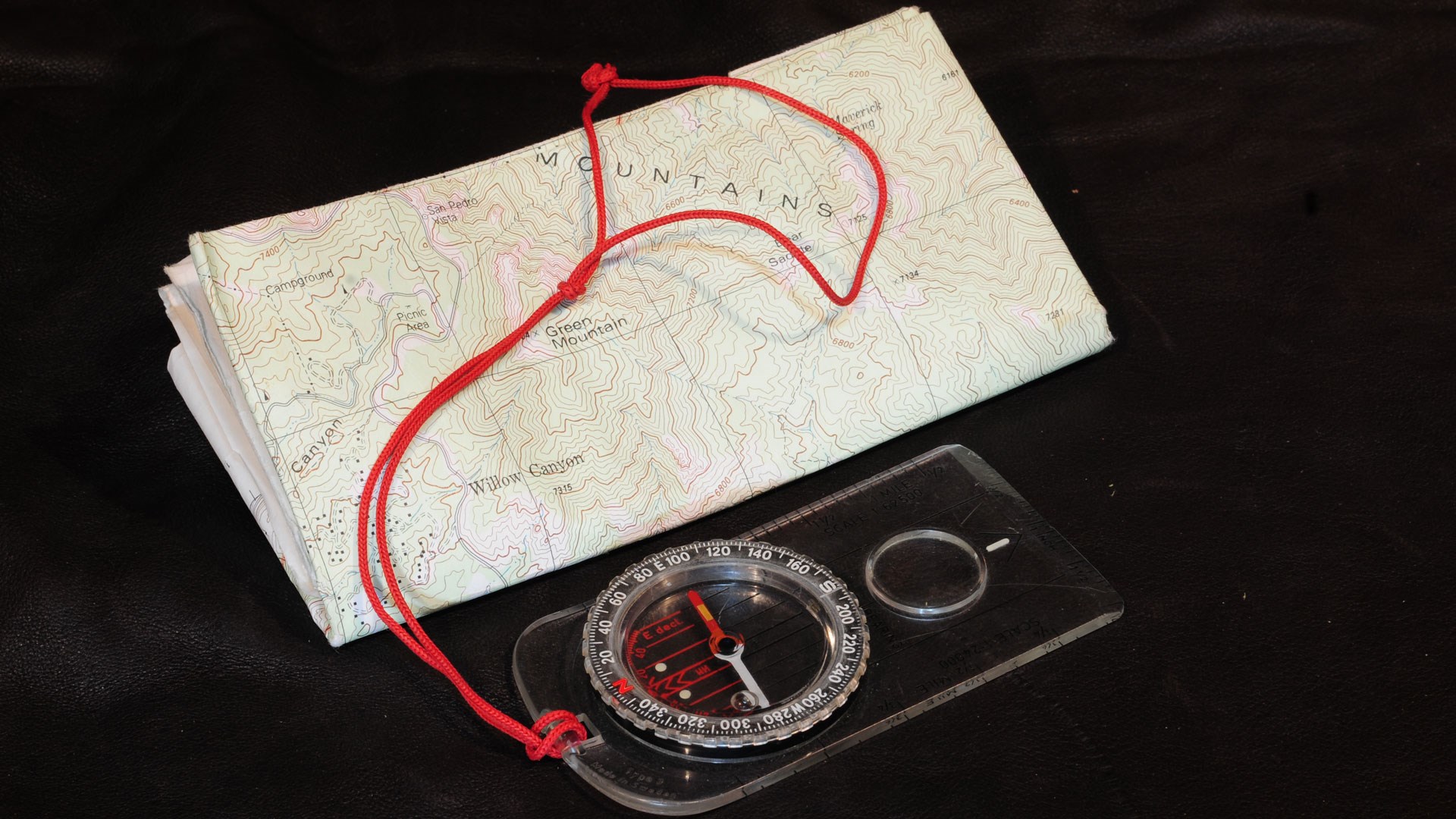 Compass and map