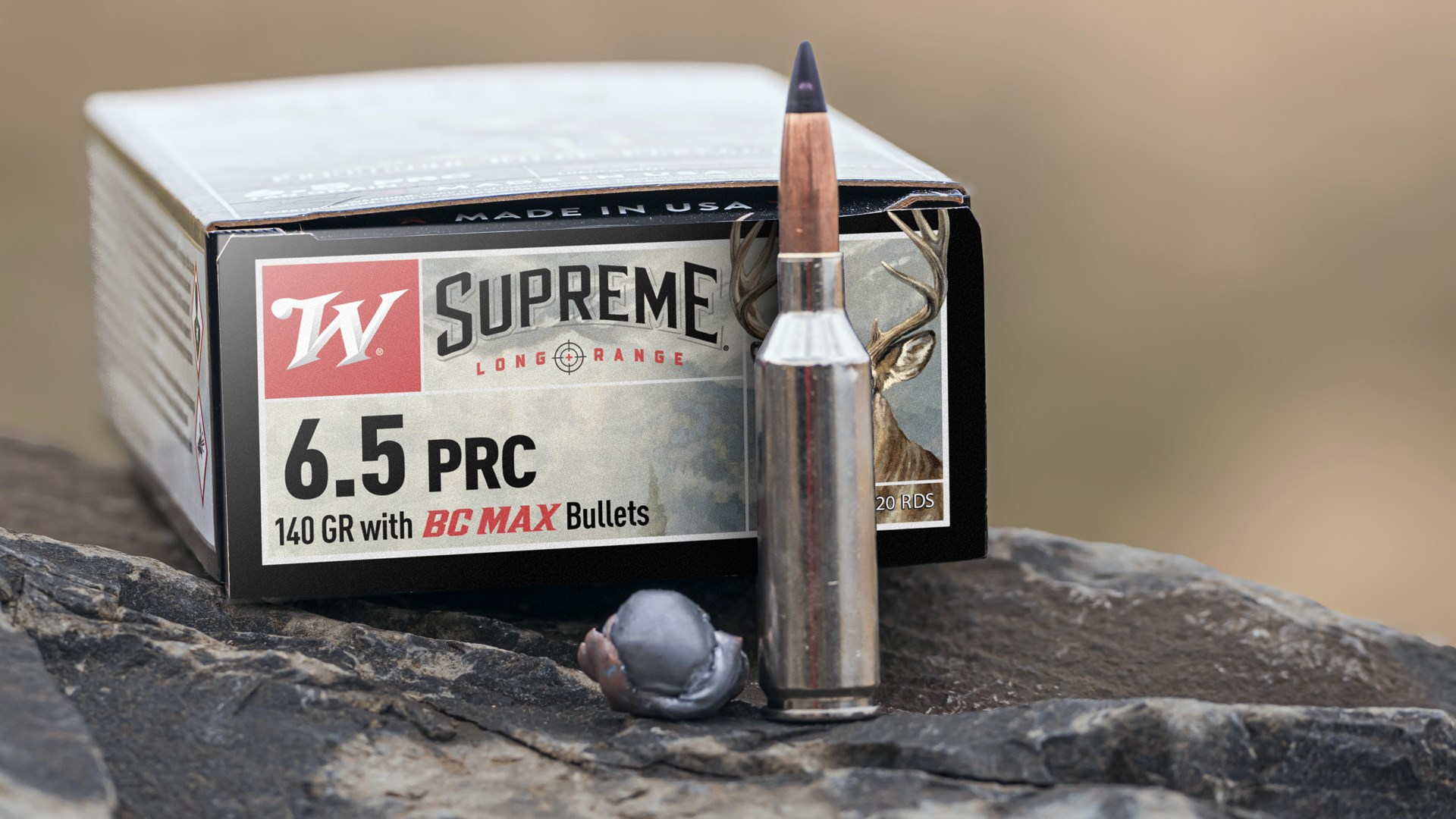 6.5 PRC with spent bullet