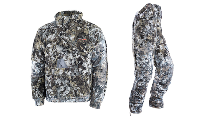 Sitka Fanatic Jacket and Bibs on White