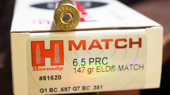 Hornady 6.5 PRC 147-grain ELD Match Ammo