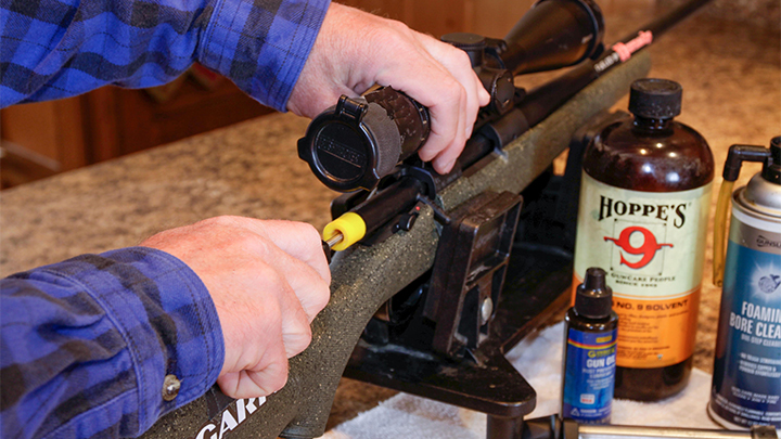 Cleaning rifle bore
