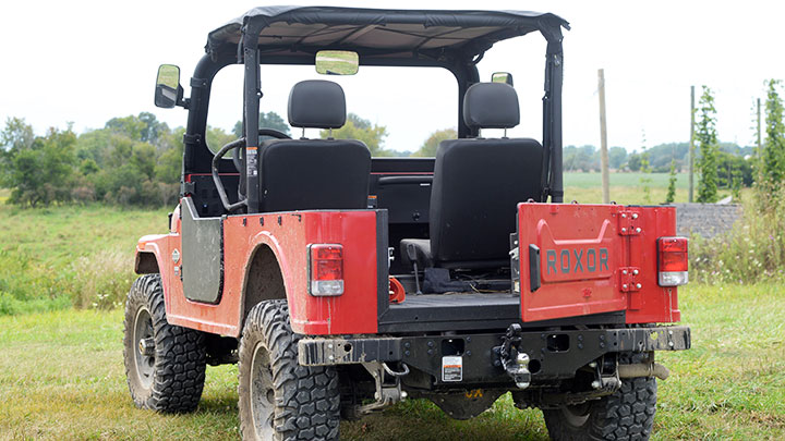 Rear View of Roxor Offroad Vehicle