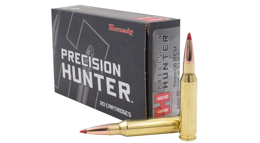 Hornady Precision Hunter 150-grain ELD-X 7mm-08 Remington Ammunition