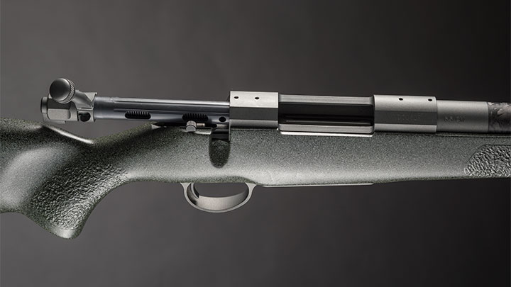 Close-Up of Nosler M48 Mountain Carbon Rifle Action