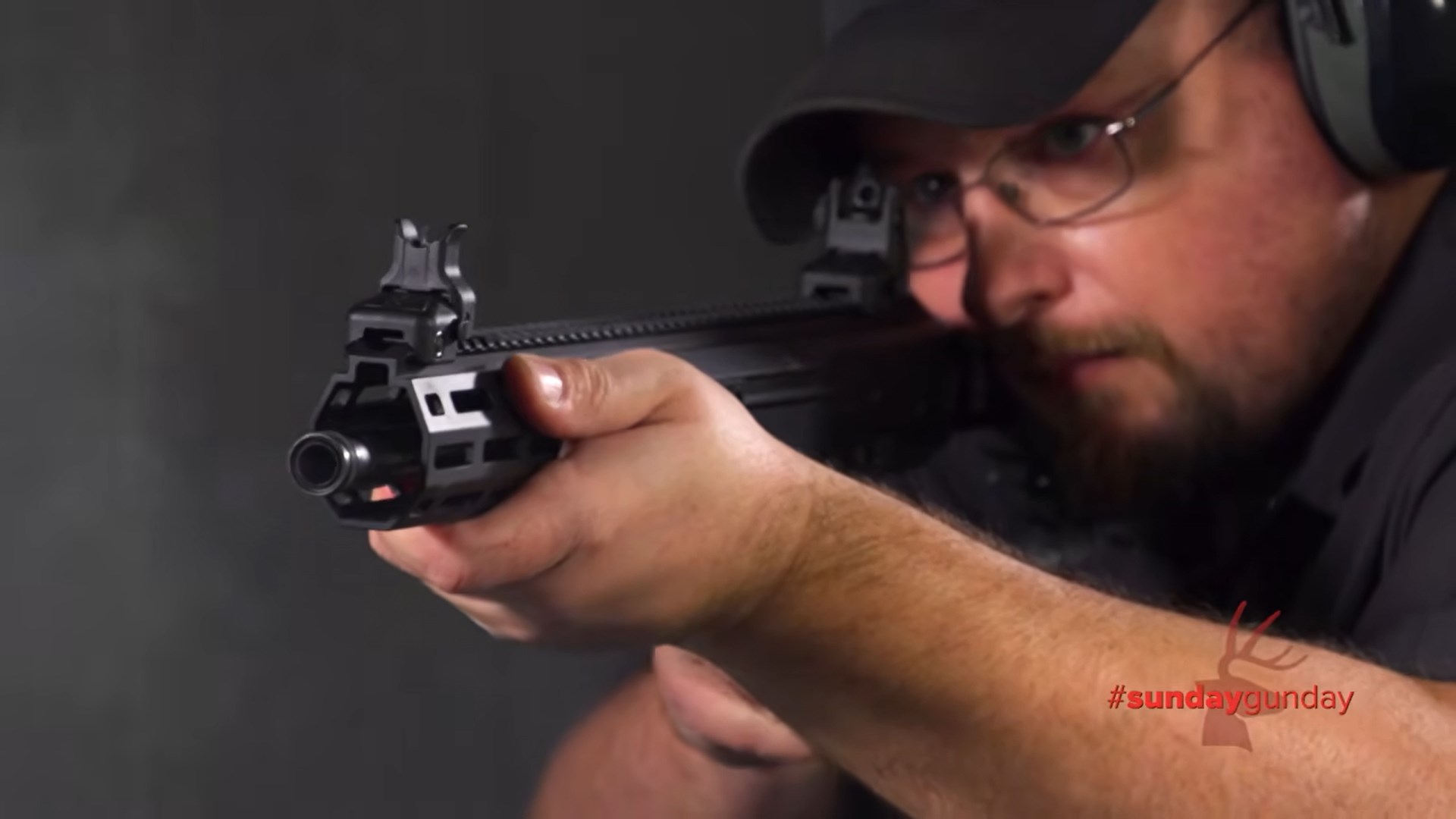 Chris shooting ruger LC carbine