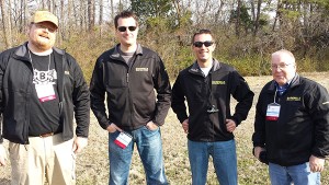Brownells’ Roy Hill, Ryan Repp, Kevin Berggren and Larry Weeks