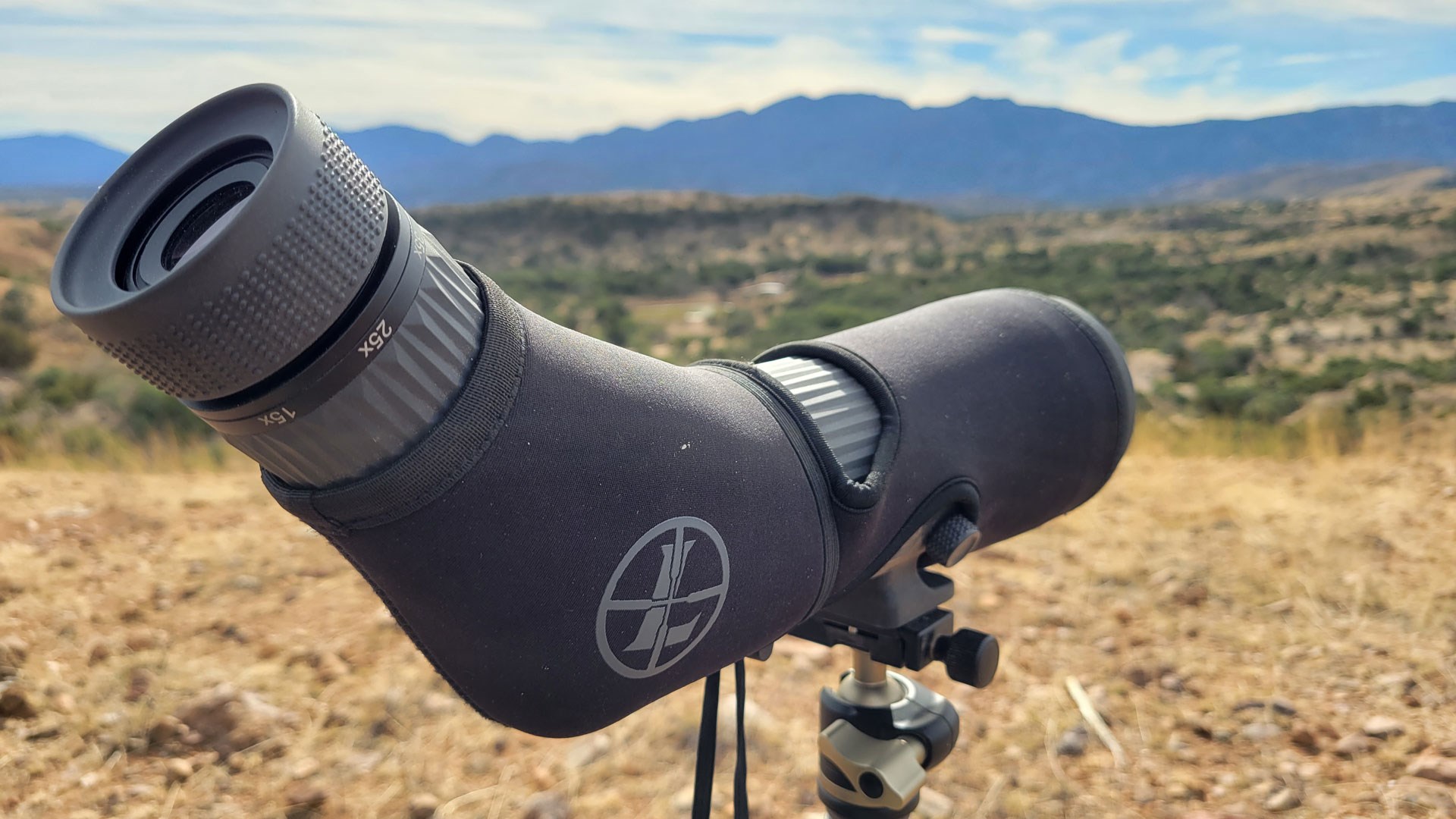 Spotting scope and landscape