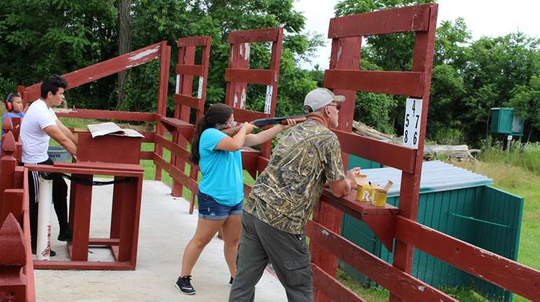 Practice Shooting Clays From A Variety Of Positions With Friends Smaller File
