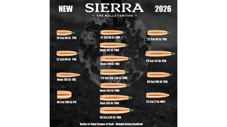 Sierra Bullets Announces 15 New Products for 2026 | An Official Journal Of The NRA