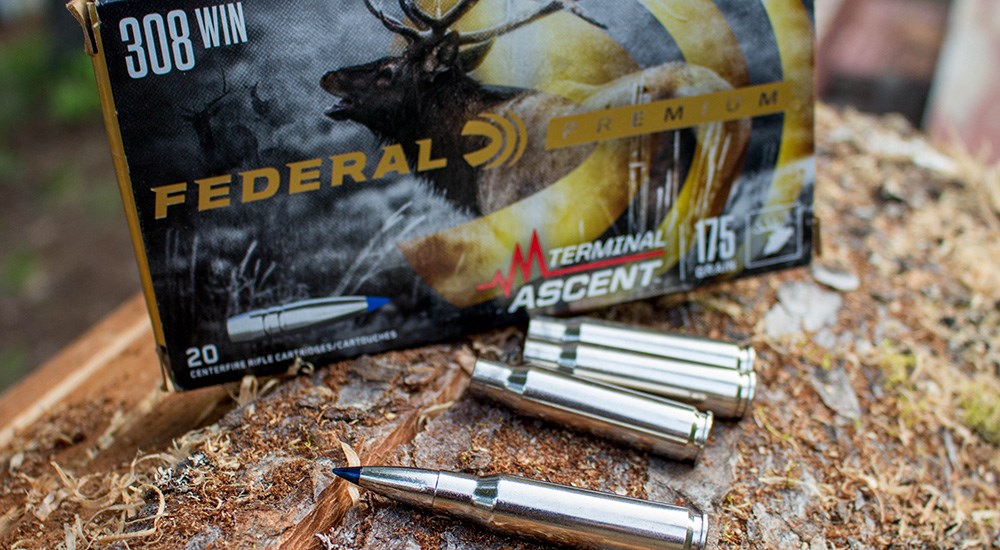 Federal Premium .308 Winchester Terminal Ascent ammunition.