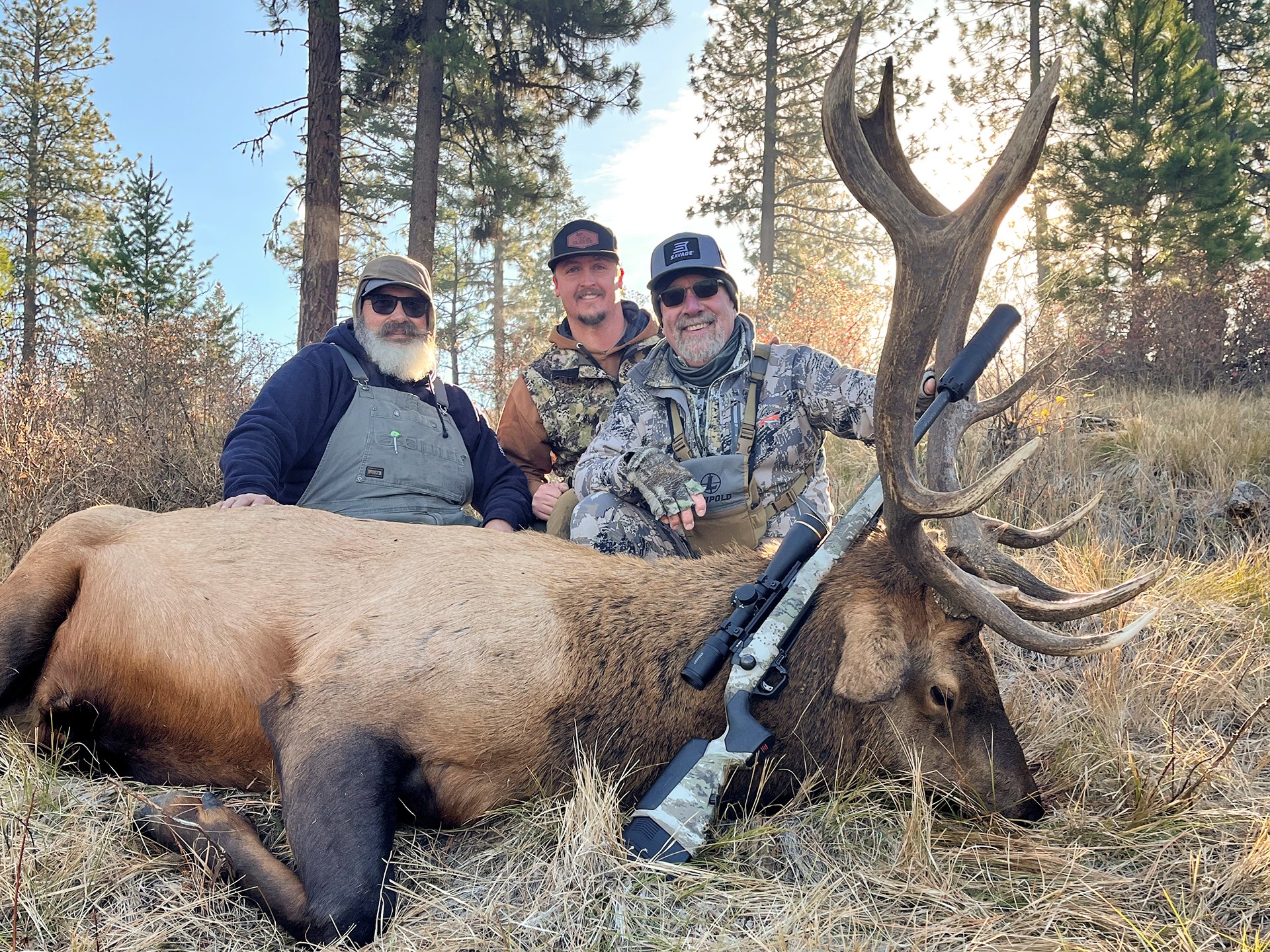 The author determined distance to target with his Leupold RX-5000 TBR/W rangefinder. Thereafter, it was all up to a press of the Savage AccuTrigger to send a perfectly placed Barnes LRX BT to the point of aim beneath the bull’s chin.