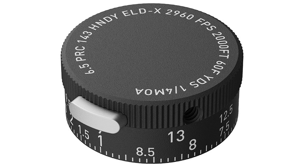Leupold CDS custom turret dial for 6.5 PRC 143-grain Hornady ELD-X ammunition.