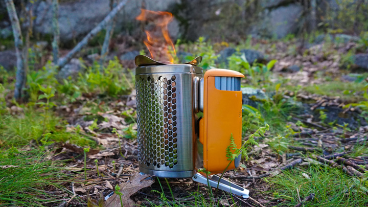 Left-side view of the CampStove 2
