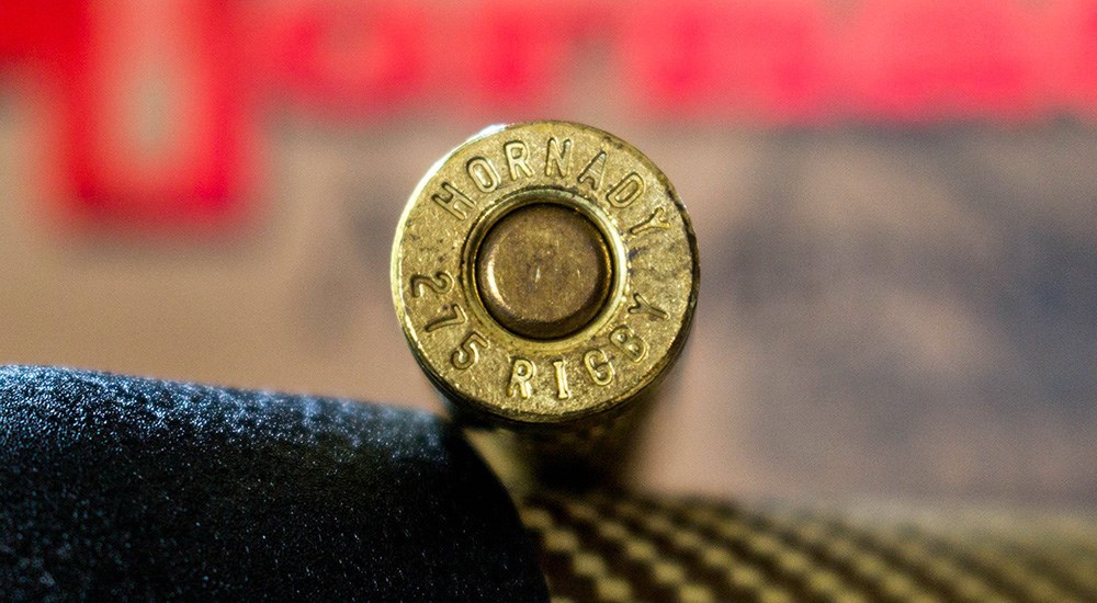 Hornady .275 Rigby ammunition case head.