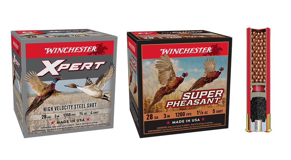 Winchester Xpert and Super Pheasant shot shell boxes.