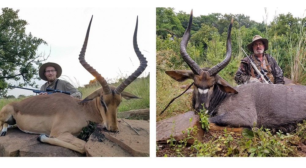 Hunters with African game