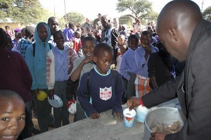 Students Receiving Game Meat