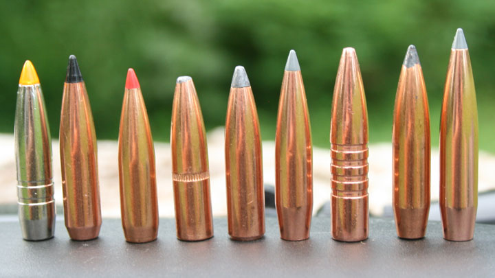 7mm STW Bullets Lined Up