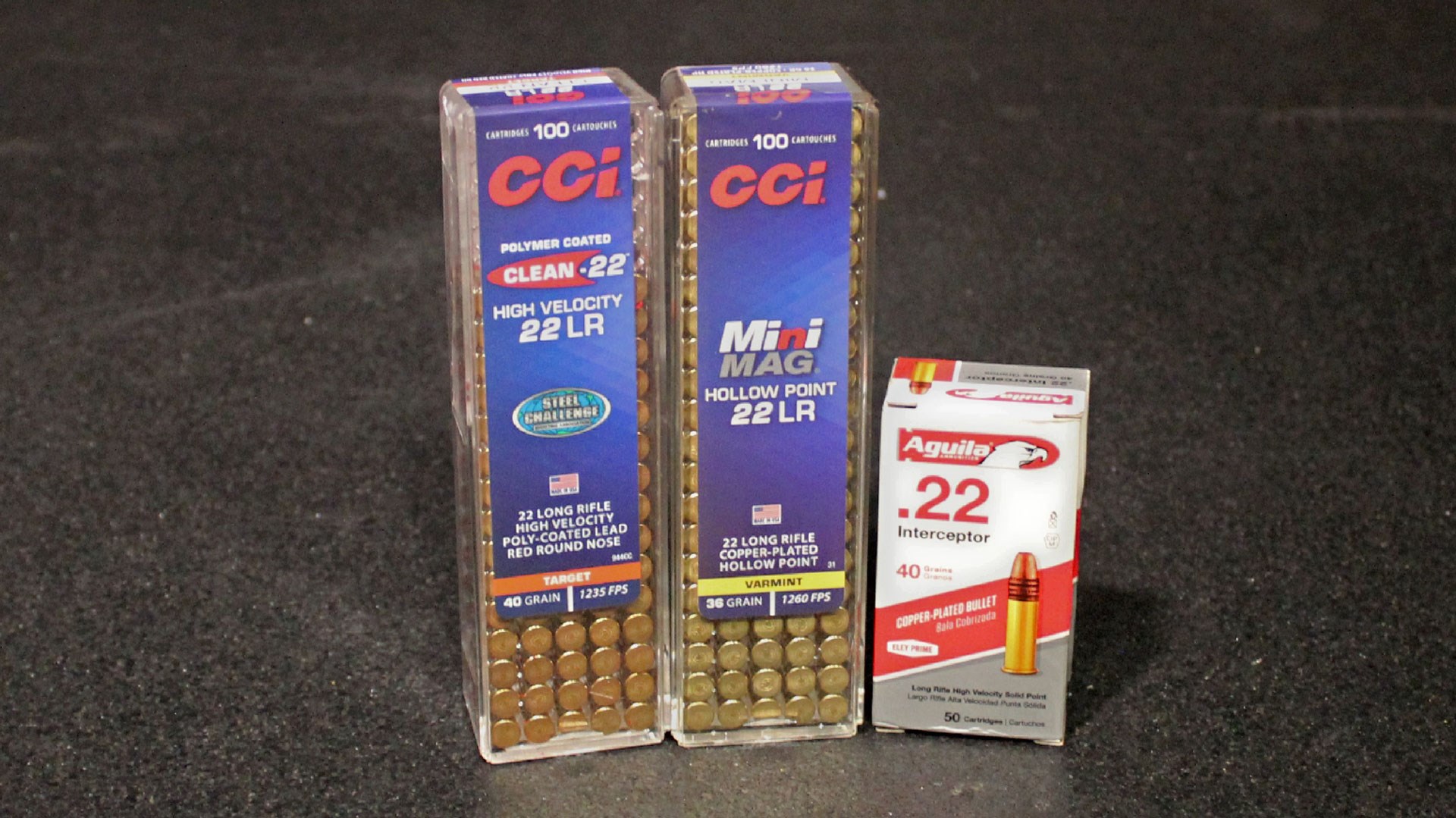 CCI and Aguila ammunition