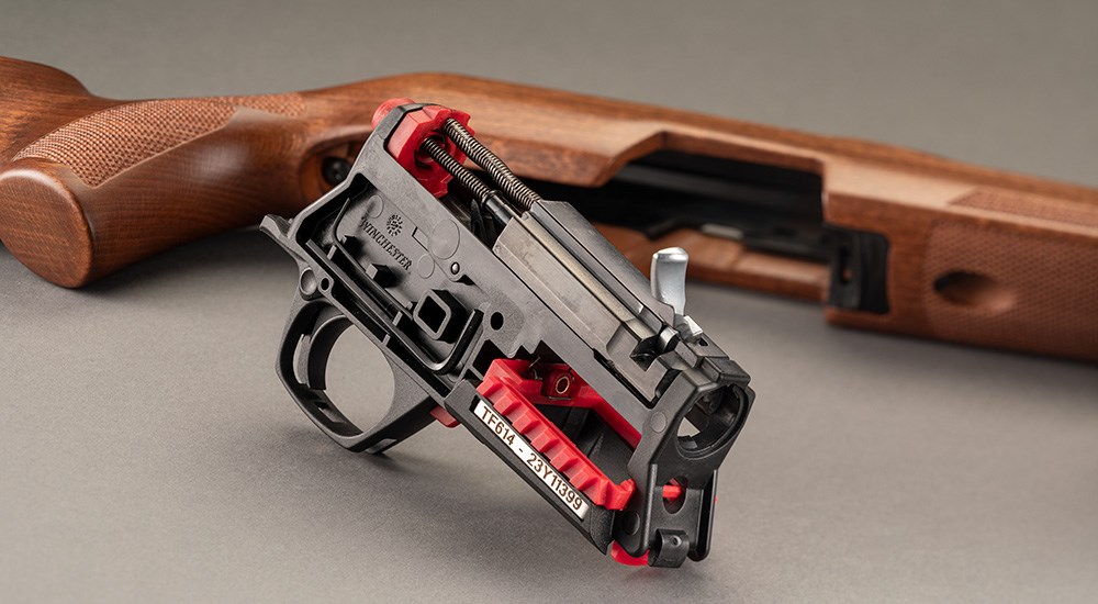 Winchester Wildcat Sporter SR action removed from rifle.